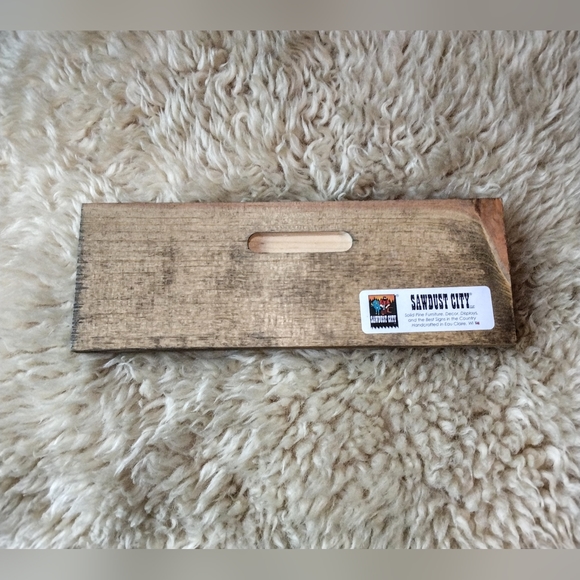 Handcrafted in USA Funny Knotty Pine Sign: "I just found out I'm awesome" - Picture 2 of 3